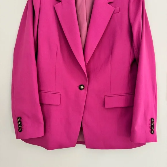 J. Crew Willa Blazer Italian City Wool Blend Blazer Jacket Pink Size 10T